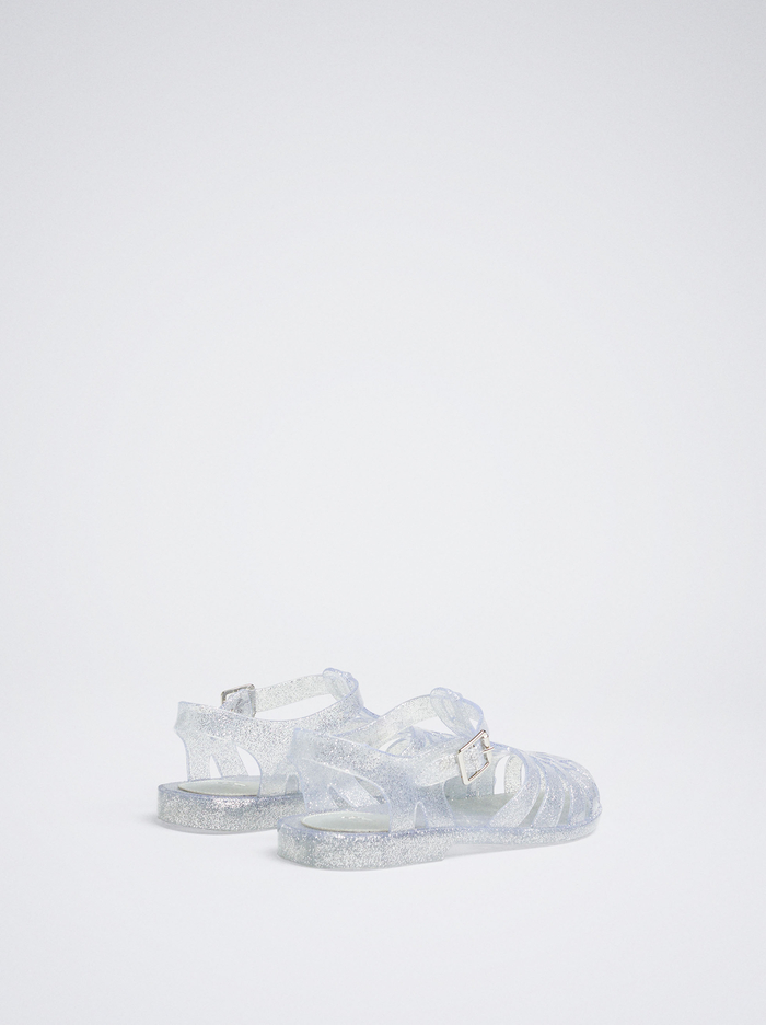 Parfois Online Exclusive - Jelly Sandále Damske Strieborne | Slovensko-AIYR08543
