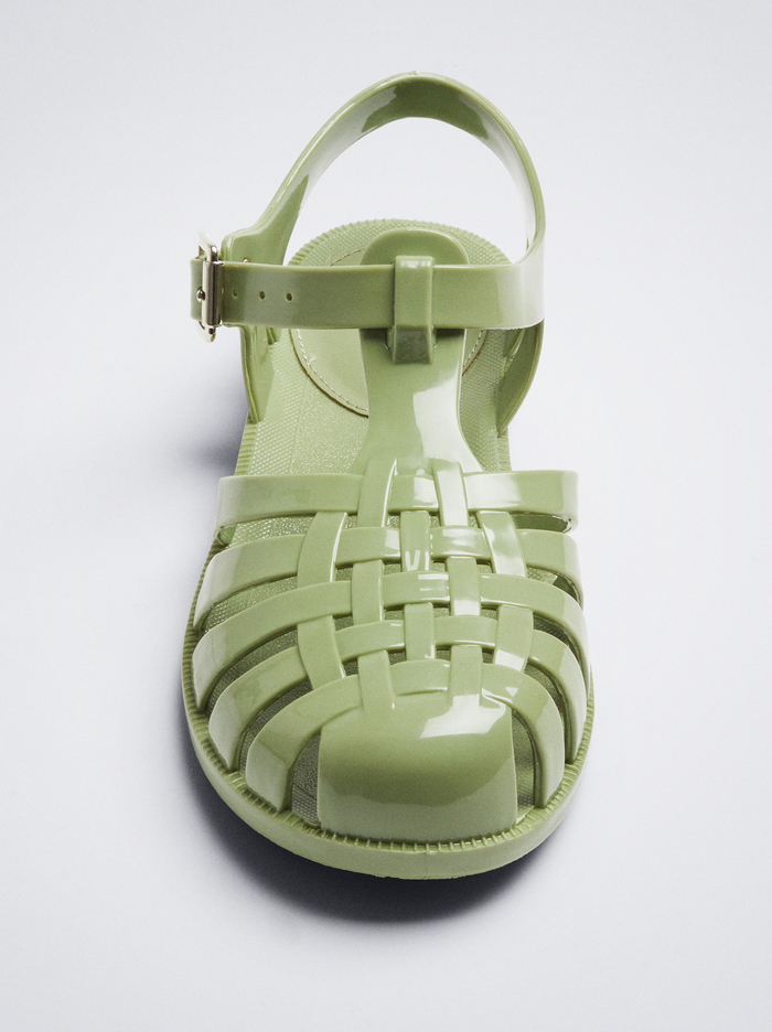 Parfois Online Exclusive - Jelly Sandále Damske Zelene | Slovensko-DLZU64029