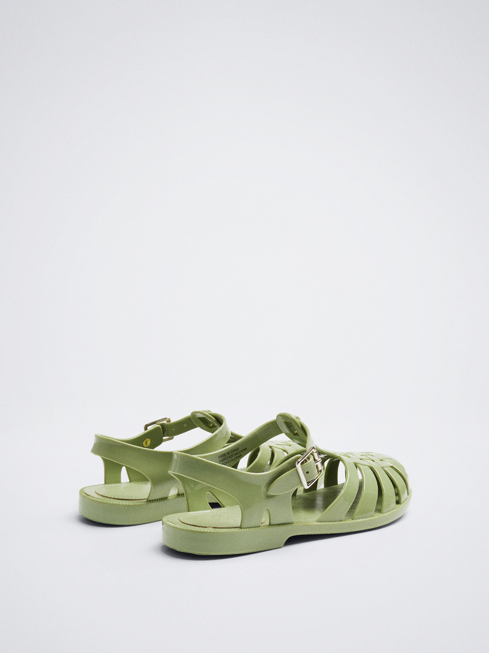 Parfois Online Exclusive - Jelly Sandále Damske Zelene | Slovensko-DLZU64029