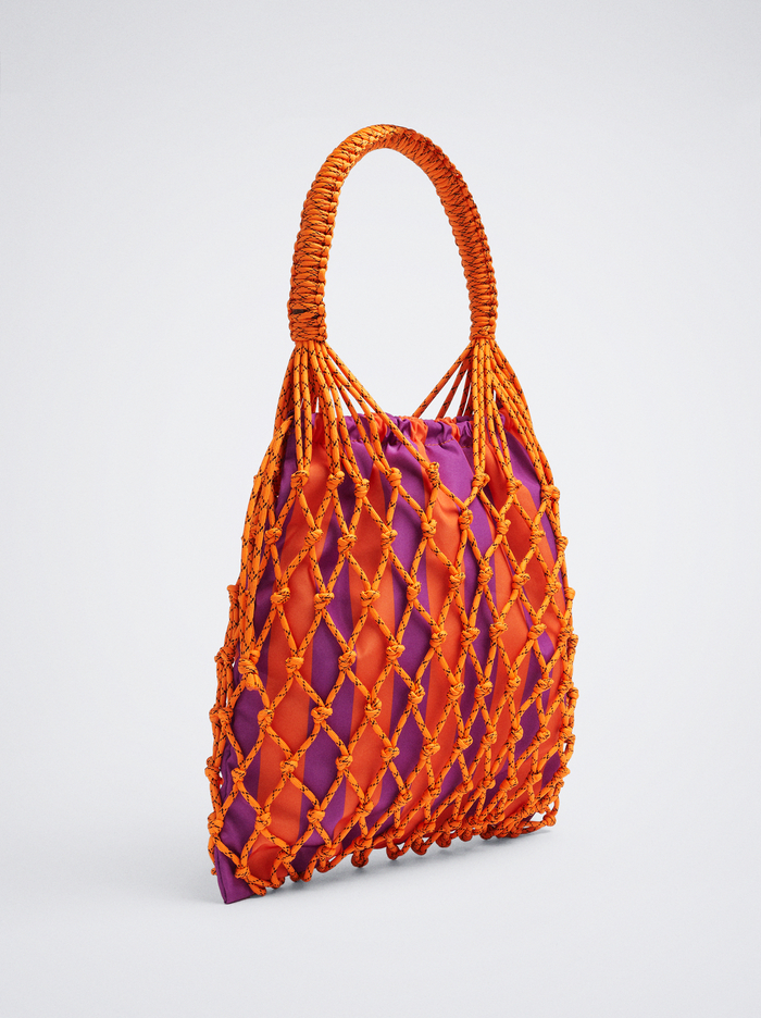 Parfois Online Exclusive - Knotted Cord With Stripes Kabelky Damske Oranžové | Slovensko-ROIX03478