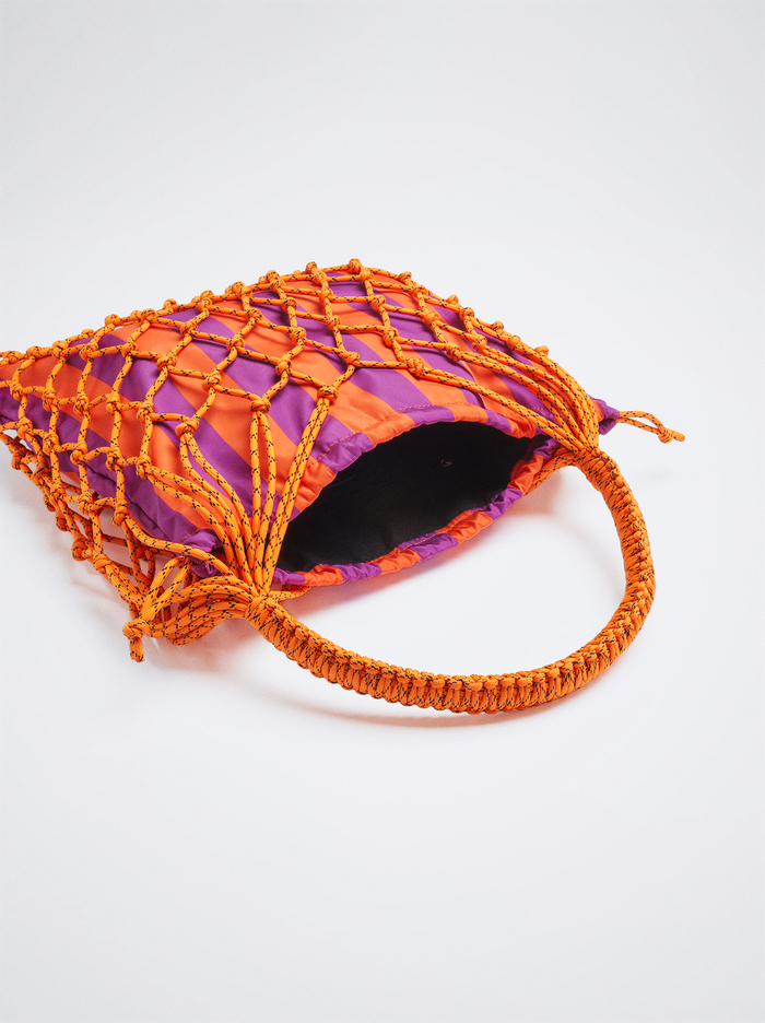 Parfois Online Exclusive - Knotted Cord With Stripes Kabelky Damske Oranžové | Slovensko-ROIX03478
