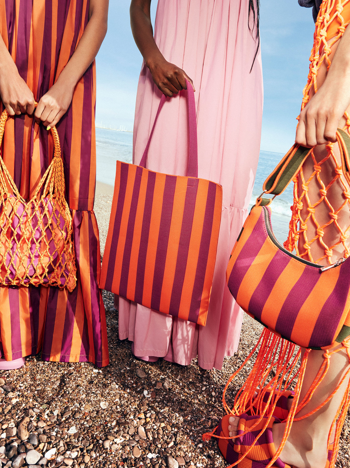 Parfois Online Exclusive - Knotted Cord With Stripes Kabelky Damske Oranžové | Slovensko-ROIX03478