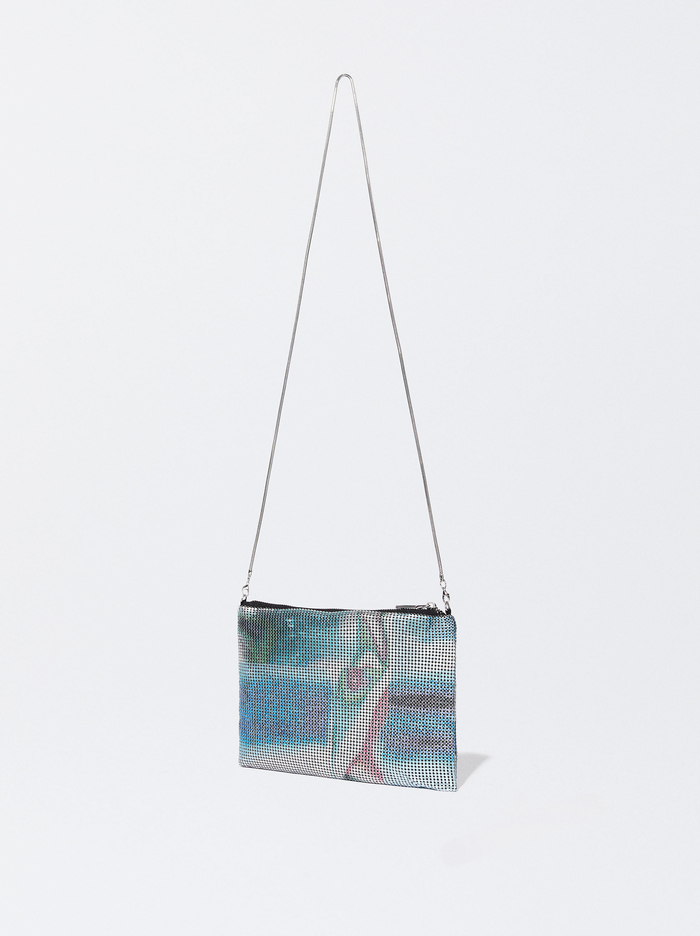 Parfois Online Exclusive - Mesh Fabric Kabelky Damske Modre | Slovensko-RNMG04839