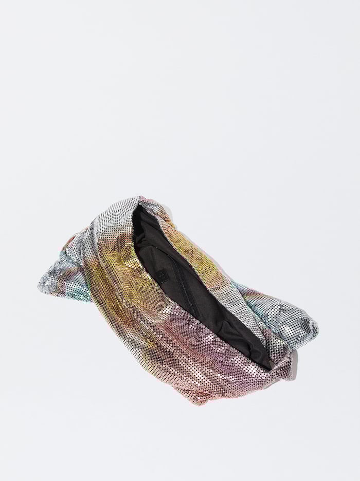 Parfois Online Exclusive - Mesh Fabric Taška Cez Rameno Damske Viacfarebný | Slovensko-ADLU76893