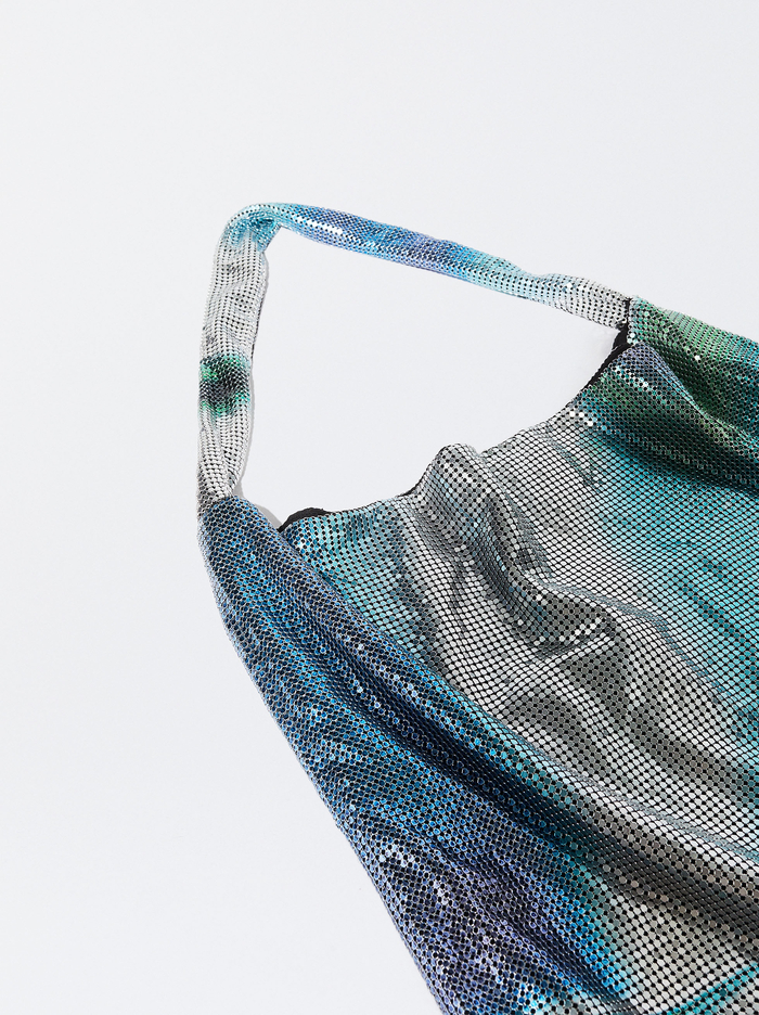 Parfois Online Exclusive - Mesh Fabric Taška Cez Rameno Damske Modre | Slovensko-OFEN92075