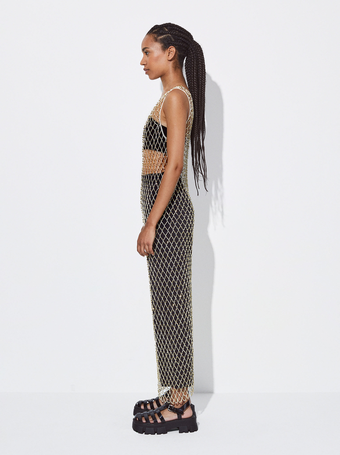 Parfois Online Exclusive - Mesh Saty Damske Biele | Slovensko-UHVG37945
