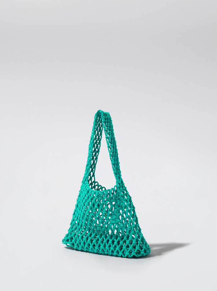 Parfois Online Exclusive - Mesh With Shells And Strass Kabelky Damske Tyrkysové | Slovensko-QFWK75416