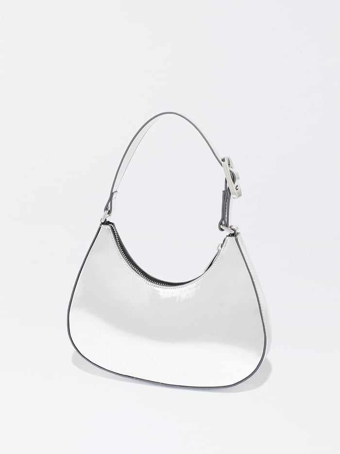 Parfois Online Exclusive - Metallic Taška Cez Rameno Damske Strieborne | Slovensko-BDWA27518