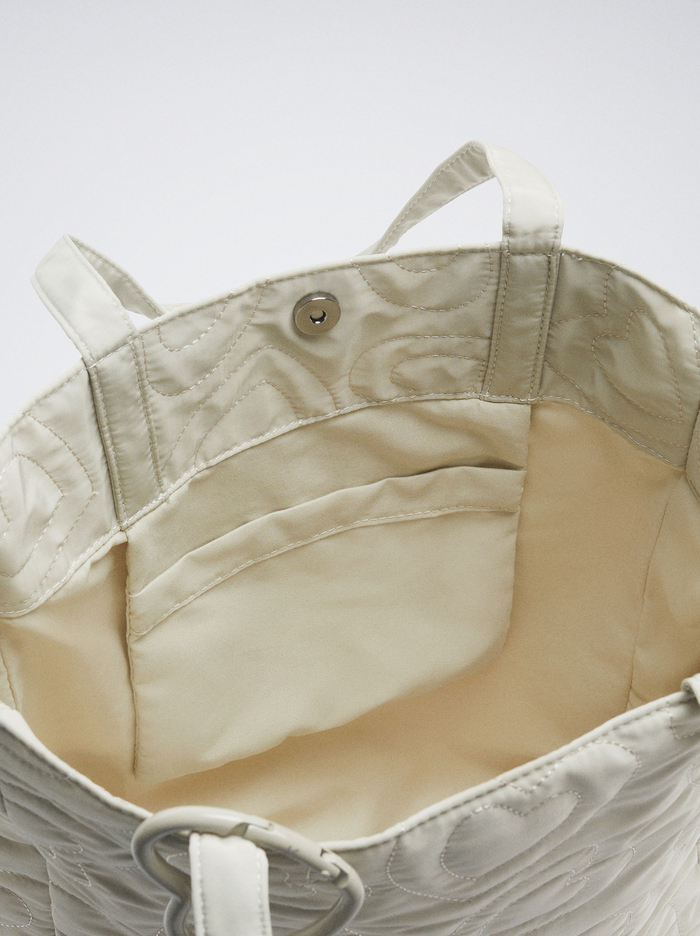 Parfois Online Exclusive - Nylon Heart Prenosná Taška Damske Biele | Slovensko-KVOS52369