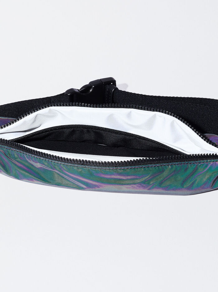 Parfois Online Exclusive - Nylon Reflective Taška Na Opasok Damske Čierne | Slovensko-XRDN68473