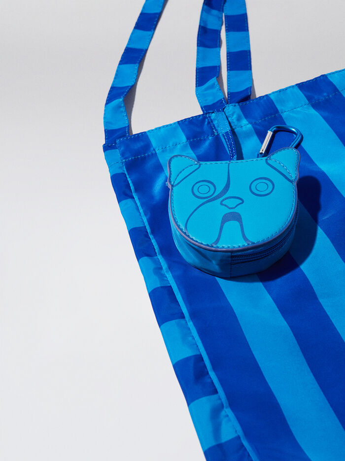 Parfois Online Exclusive - Nylon With Stripes Prenosná Taška Damske Modre | Slovensko-DMQO84239