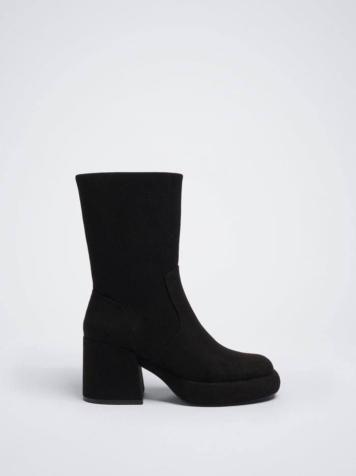 Parfois Online Exclusive - Platforme Clenkove Cizmy Damske Čierne | Slovensko-LSBM57902