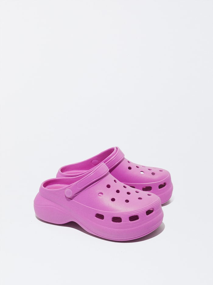 Parfois Online Exclusive - Rubberised Clogsy Damske Ruzove | Slovensko-UVEI46709