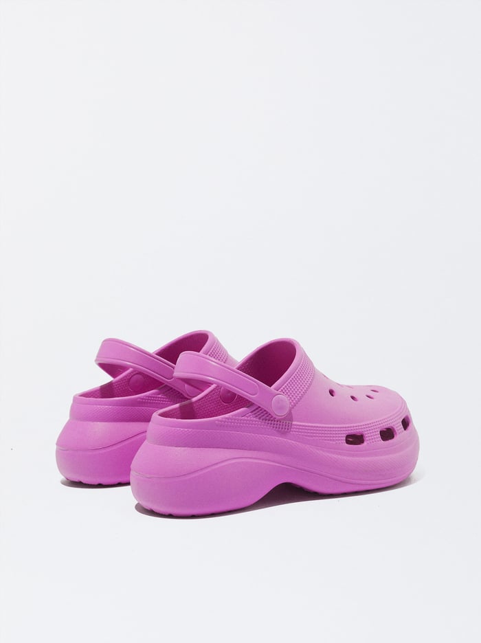 Parfois Online Exclusive - Rubberised Clogsy Damske Ruzove | Slovensko-UVEI46709
