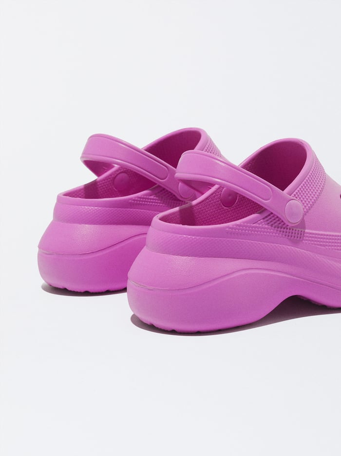 Parfois Online Exclusive - Rubberised Clogsy Damske Ruzove | Slovensko-UVEI46709