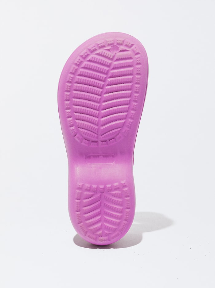 Parfois Online Exclusive - Rubberised Clogsy Damske Ruzove | Slovensko-UVEI46709