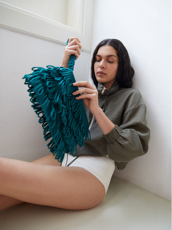 Parfois Online Exclusive - With Fringes Penazenky Damske Zelene | Slovensko-IDAM80516