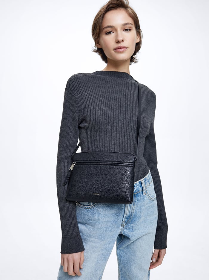 Parfois Outer Pocket Crossbody Kabelka Damske Čierne | Slovensko-HBLQ47268