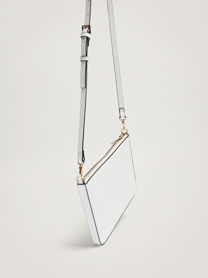 Parfois Outer Pocket Crossbody Kabelka Damske Biele | Slovensko-TZQG05137