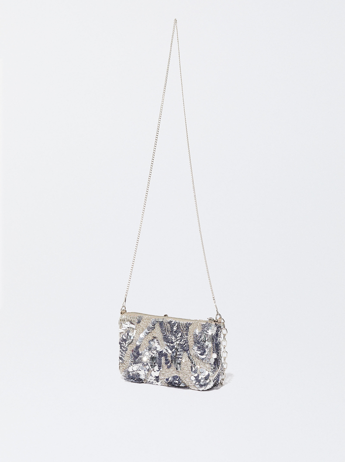 Parfois Party With Sequins And Beads Kabelky Damske Strieborne | Slovensko-PBHG86370