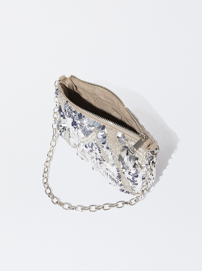 Parfois Party With Sequins And Beads Kabelky Damske Strieborne | Slovensko-PBHG86370