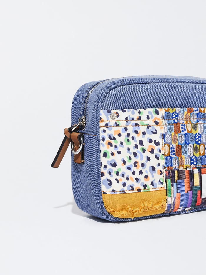 Parfois Patchwork Detail Crossbody Kabelka Damske Modre | Slovensko-THKJ25384