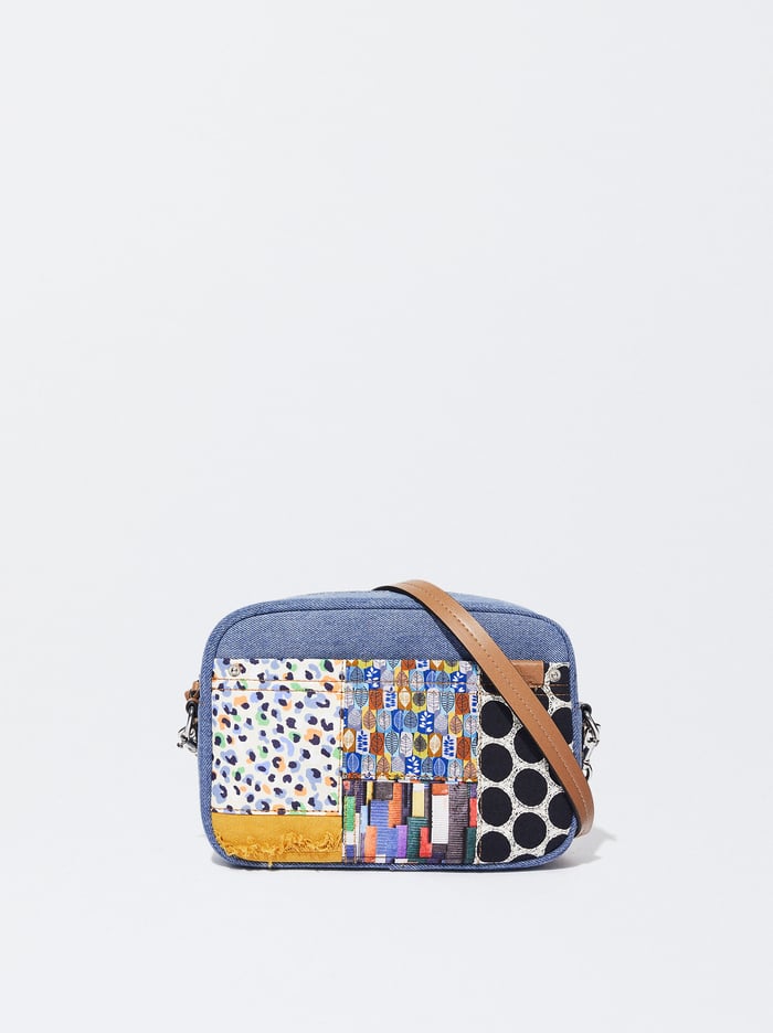Parfois Patchwork Detail Crossbody Kabelka Damske Modre | Slovensko-THKJ25384
