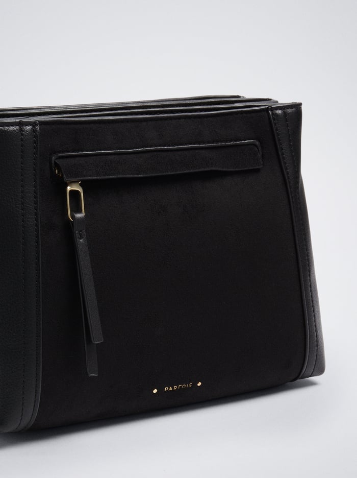 Parfois Patchwork Detail Crossbody Kabelka Damske Čierne | Slovensko-WQNB59782