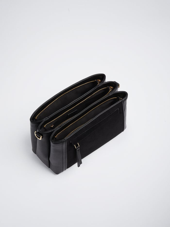 Parfois Patchwork Detail Crossbody Kabelka Damske Čierne | Slovensko-WQNB59782