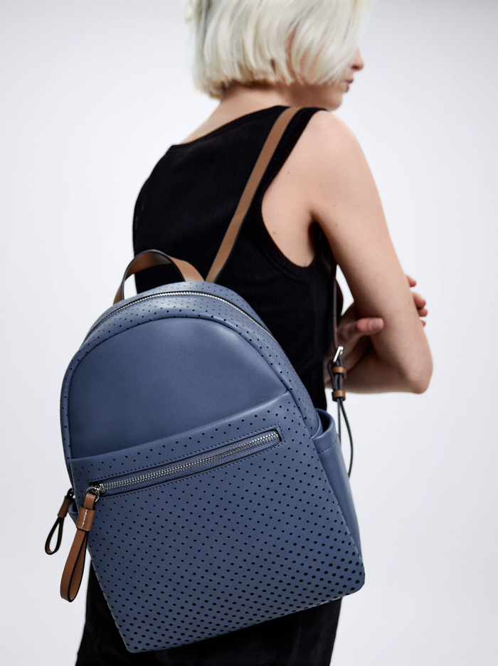 Parfois Perforated Detail Batohy Damske Modre | Slovensko-MATN60215
