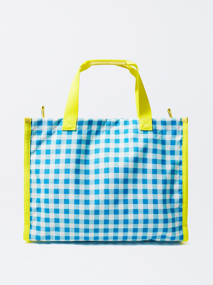 Parfois Personalised Gingham Prenosná Taška Damske Modre | Slovensko-OQIU53804