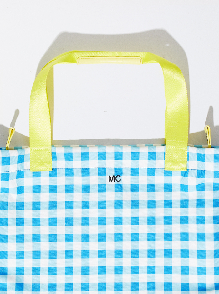 Parfois Personalised Gingham Prenosná Taška Damske Modre | Slovensko-OQIU53804