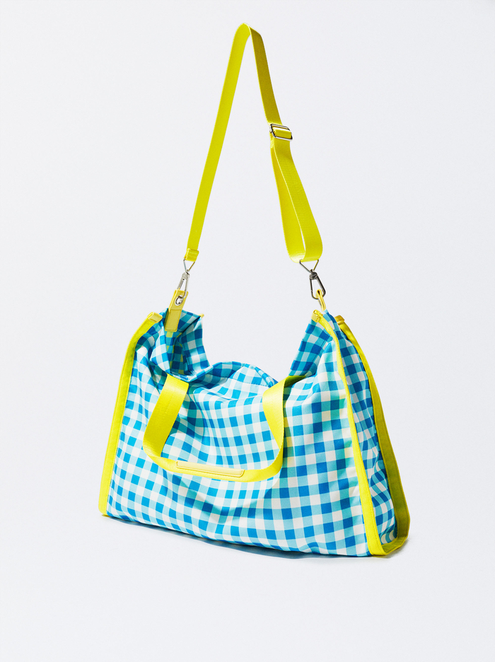 Parfois Personalised Gingham Prenosná Taška Damske Modre | Slovensko-OQIU53804