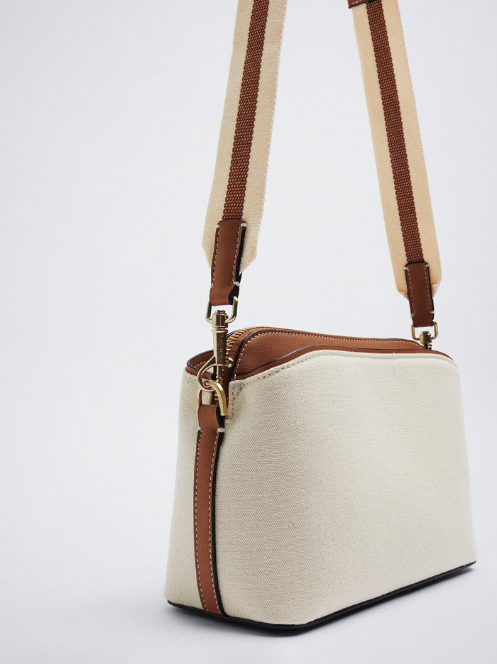 Parfois Platene Crossbody Kabelka Damske Biele | Slovensko-GHDQ40978