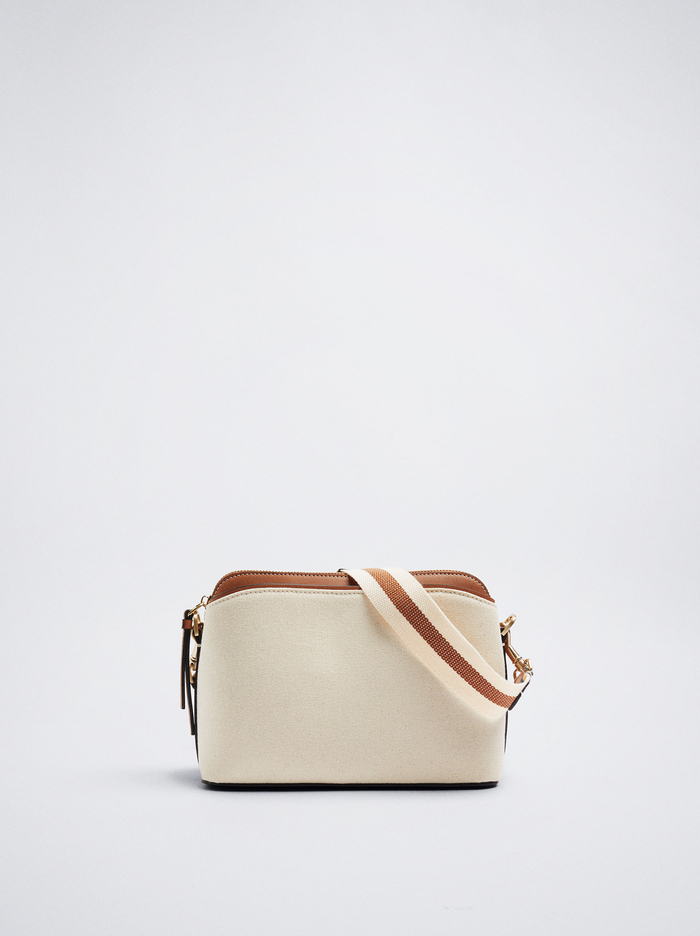 Parfois Platene Crossbody Kabelka Damske Biele | Slovensko-GHDQ40978