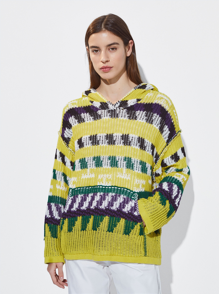 Parfois Pletené S Kapucňou Sweater Damske Viacfarebný | Slovensko-UVLK69137