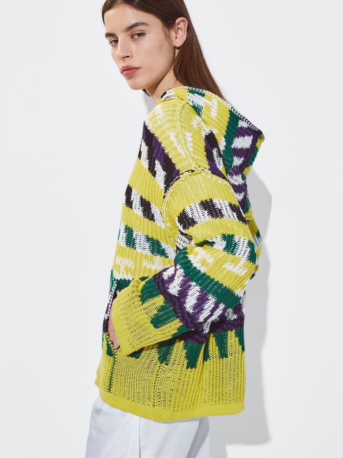 Parfois Pletené S Kapucňou Sweater Damske Viacfarebný | Slovensko-UVLK69137