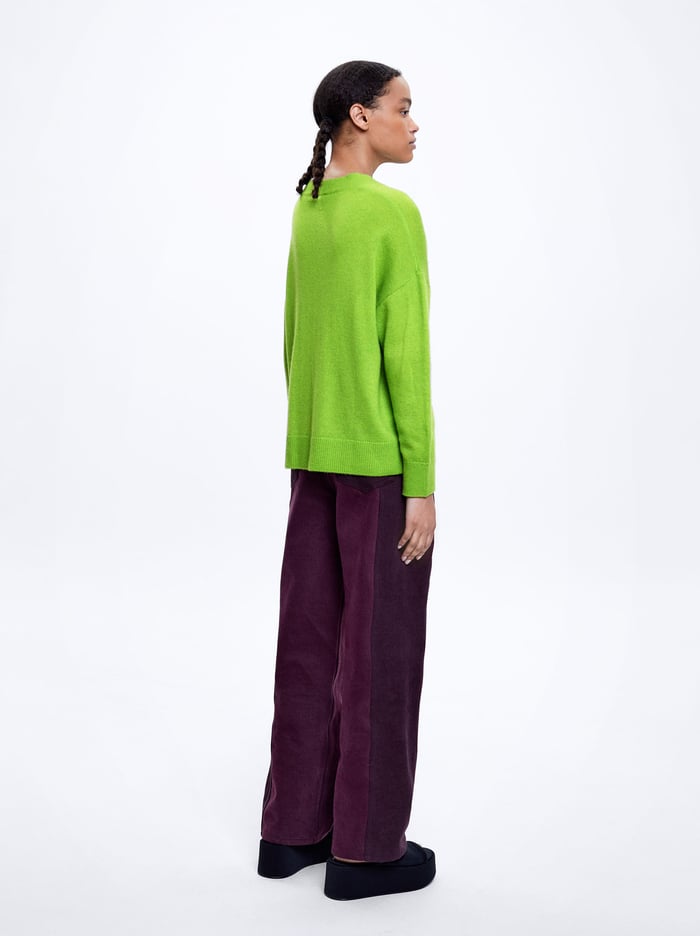 Parfois Pletené V-Neck Sweater Damske Zelene | Slovensko-WIAQ06452