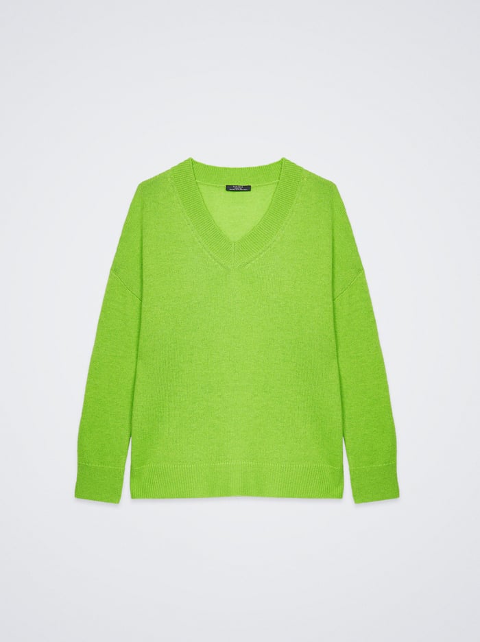 Parfois Pletené V-Neck Sweater Damske Zelene | Slovensko-WIAQ06452