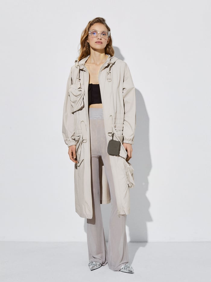 Parfois Pockets And Hood Parka Damske Siva | Slovensko-BTRS87593