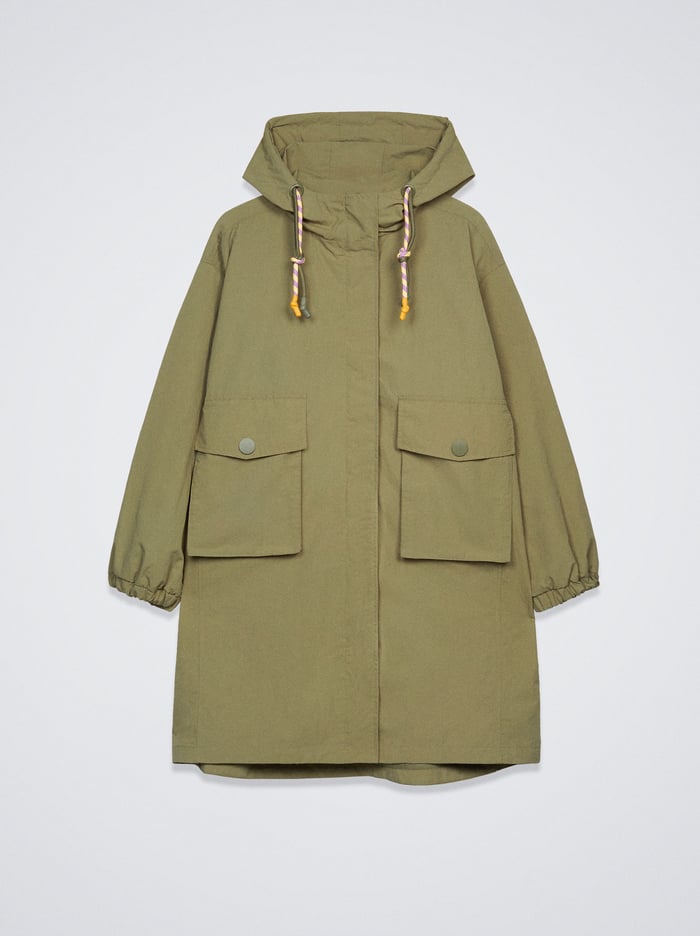 Parfois Pockets And Hood Parka Damske Zelene | Slovensko-JXPR96402