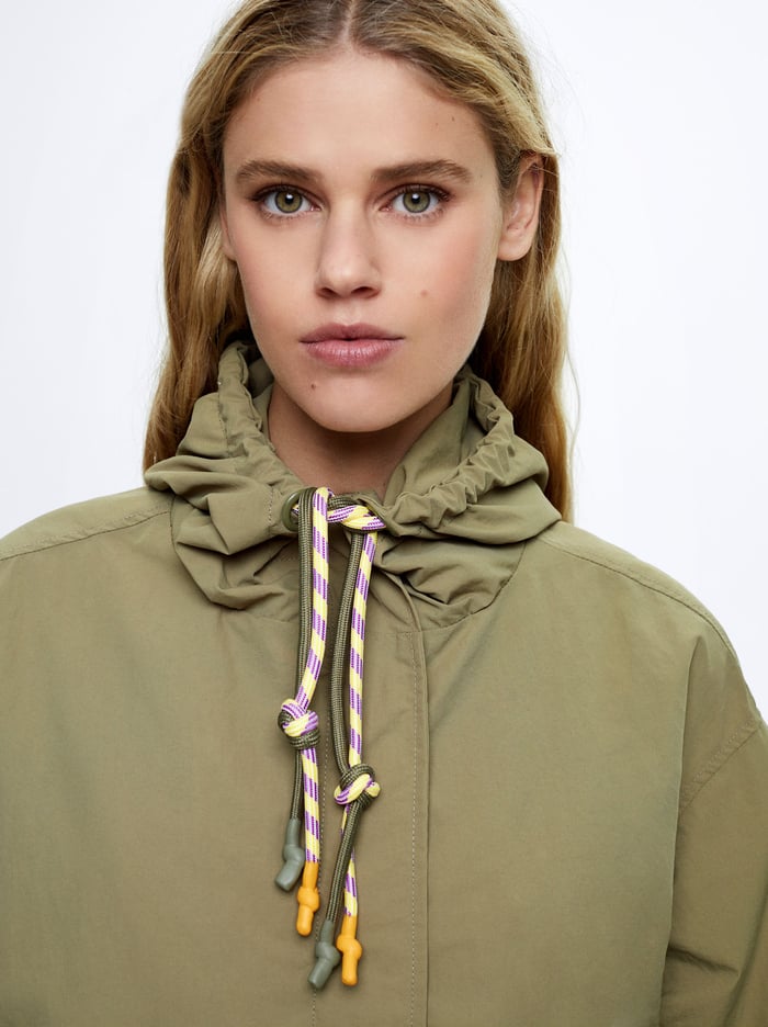 Parfois Pockets And Hood Parka Damske Zelene | Slovensko-JXPR96402