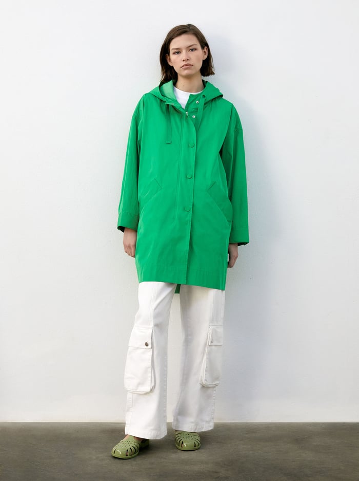 Parfois Pockets And Hood Parka Damske Zelene | Slovensko-KYDB34180