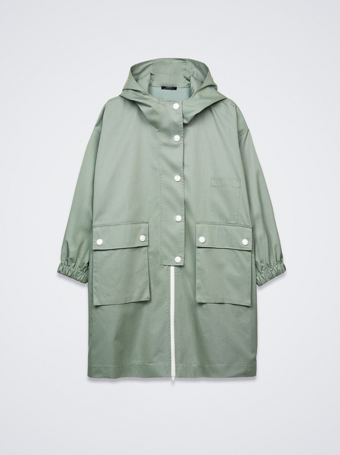 Parfois Pockets And Hood Parka Damske Zelene | Slovensko-UAKJ84037