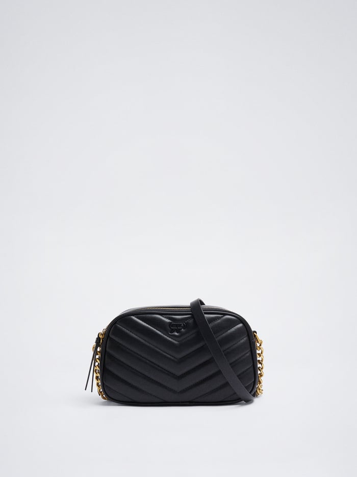 Parfois Prešívané Crossbody Kabelka Damske Čierne | Slovensko-EBCY42308