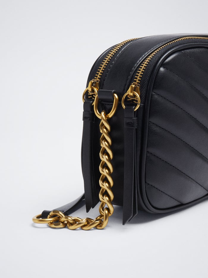 Parfois Prešívané Crossbody Kabelka Damske Čierne | Slovensko-EBCY42308