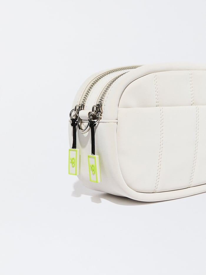 Parfois Prešívané Crossbody Kabelka Damske Biele | Slovensko-FNKC23847