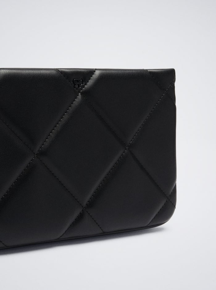 Parfois Prešívané Crossbody Kabelka Damske Čierne | Slovensko-JCZX70364