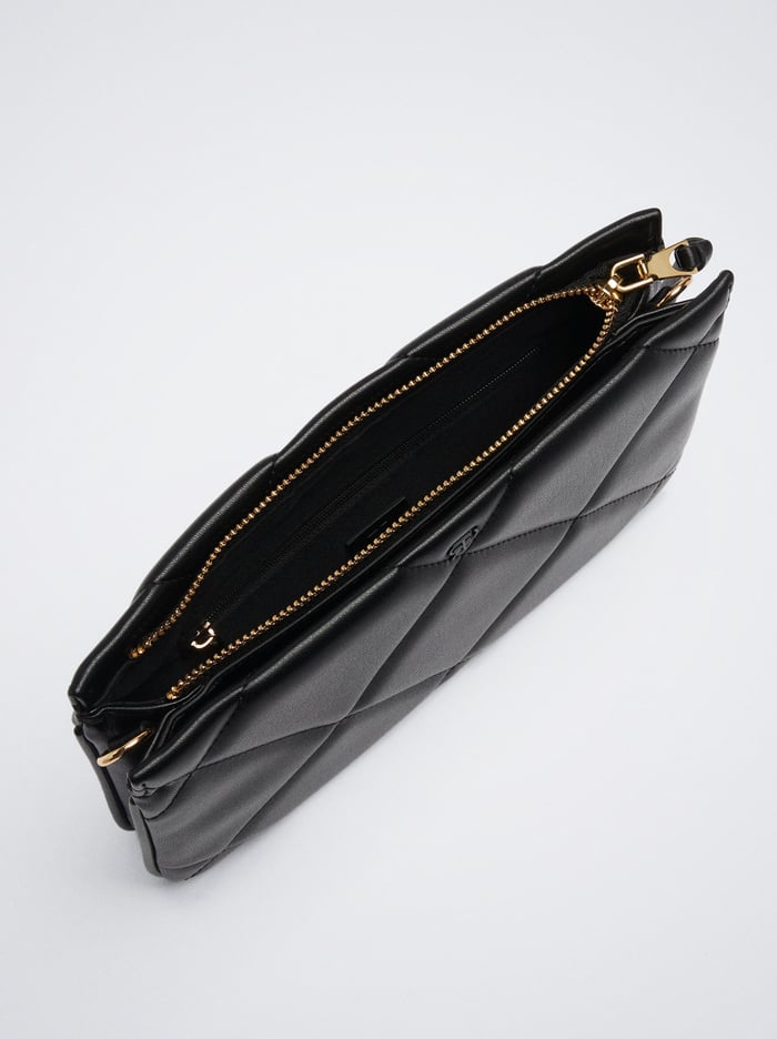 Parfois Prešívané Crossbody Kabelka Damske Čierne | Slovensko-JCZX70364