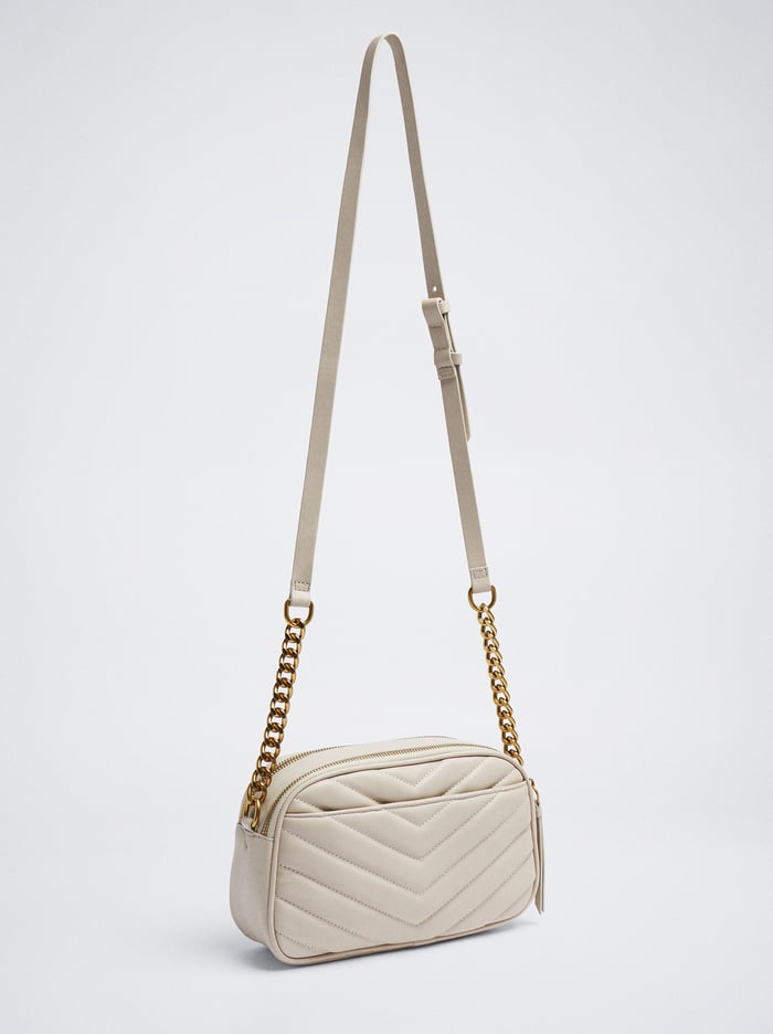 Parfois Prešívané Crossbody Kabelka Damske Biele | Slovensko-JPAE81290